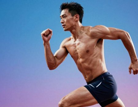 Athlete recovering and performing with TB500 peptides.