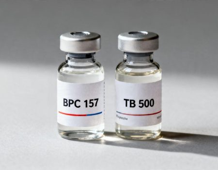 BPC 157 and TB 500 peptide vials