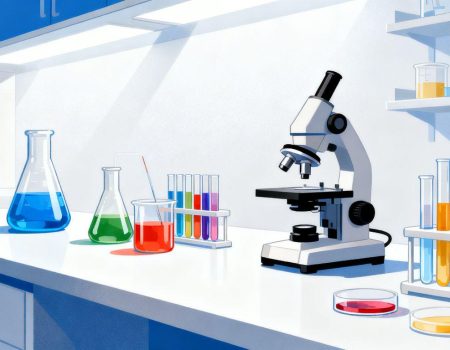 Laboratory equipment for science experiments.