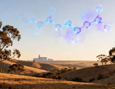 Australian landscape with scientific exploration elements.